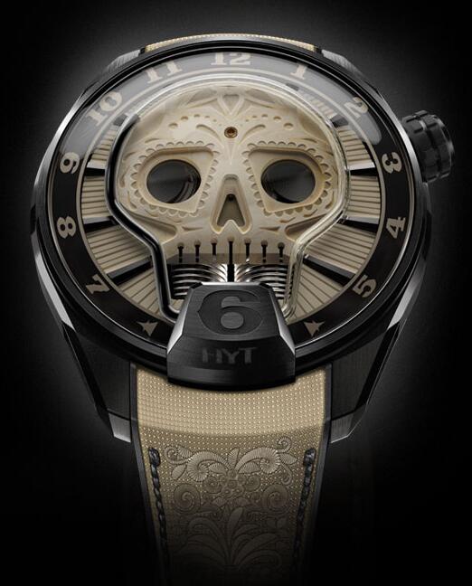 HYT 151-DL-48-NF-BB SKULL 51 MM Replica watch